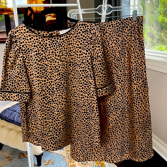 LOFT 2-pc animal print (S) top - Picture 1 of 5